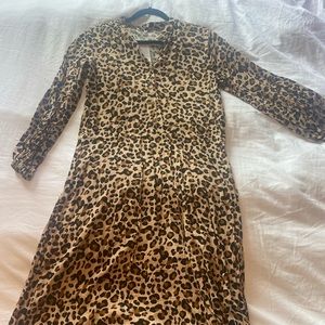 Leopard print maxi dress